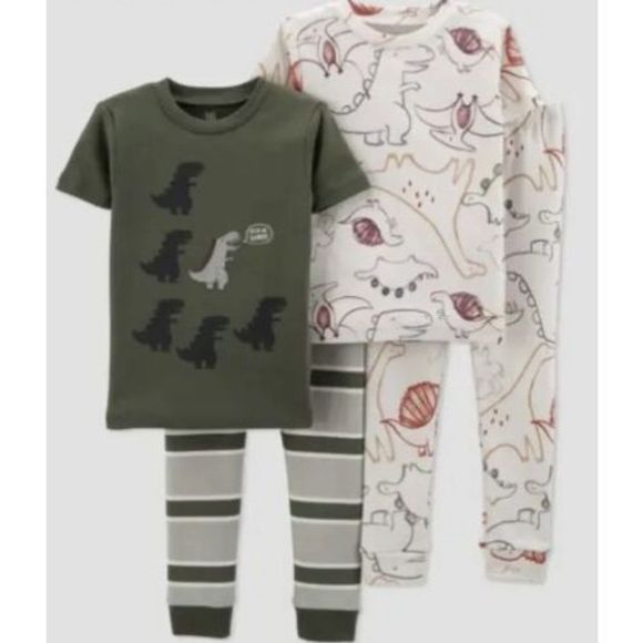 Just One You Carter's Other - Just One You Carter's Toddler Boys Hear Me Rawrr 4PC Dinosaurs Pajama Set Sz 2T